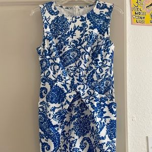 (SOLD) Blue Floral Dress